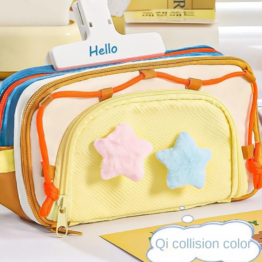 Aesthetic Large Pencil Case Pouch - 7 Estojo de Papelaria Estrela Y2K