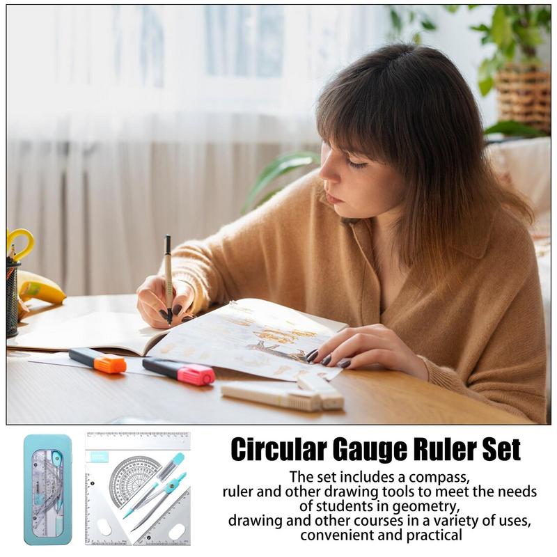 Conjunto de geometria |   Conj - Math Geometry Set With Compass avaliação e preço