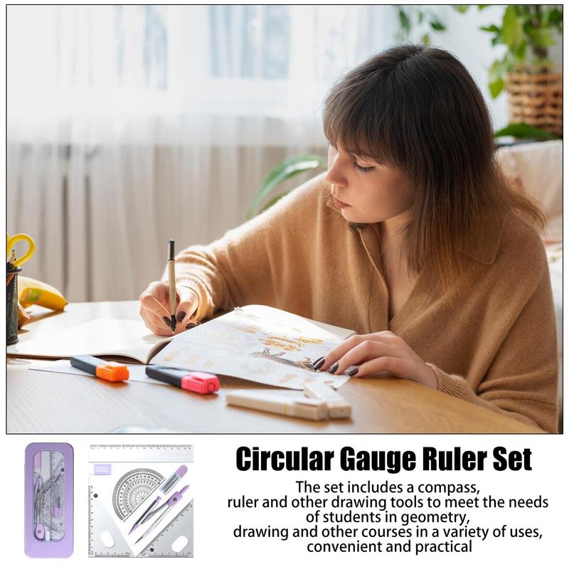 Conjunto de geometria |   Conj - Math Geometry Set With Compass avaliação e preço