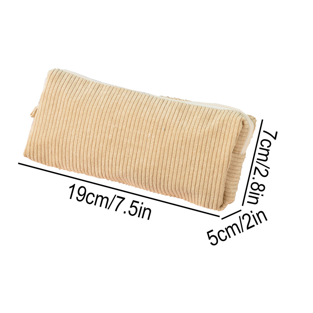 Estojo Simples de Corduroy, Gr - Aesthetic Large Pencil Case Pouch avaliação e preço