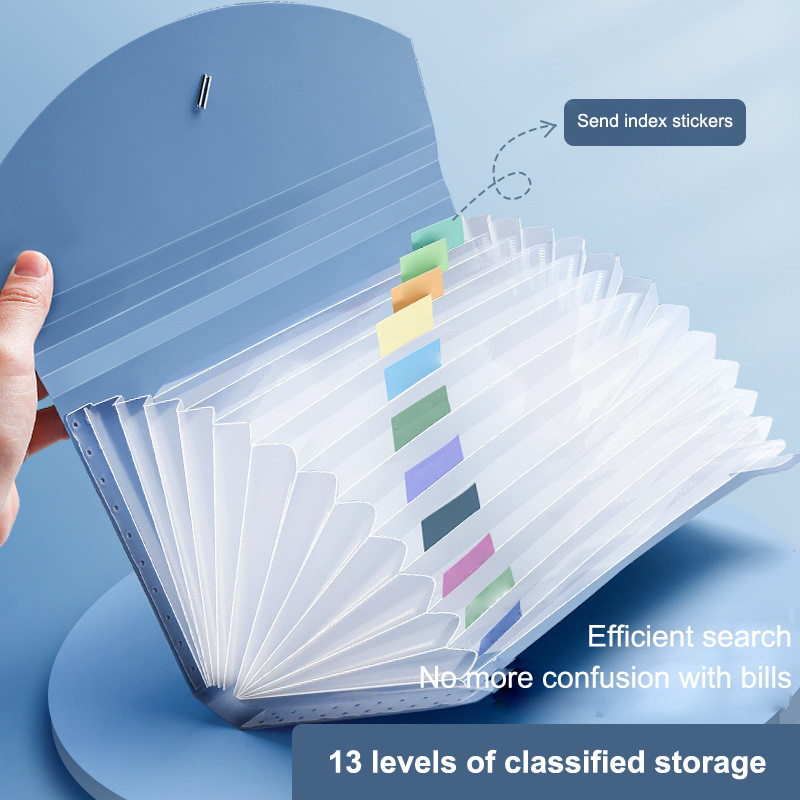 Pasta de arquivo expansível co - Expandable Accordion File Folder 13 Pockets avaliação e preço